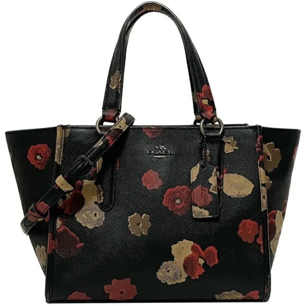Coach Crosby Mini Carryall Satchel Floral Print Coated Canvas 33856